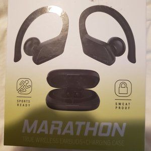 Marathon Wireless Ear buds and Charging Case  New In Box